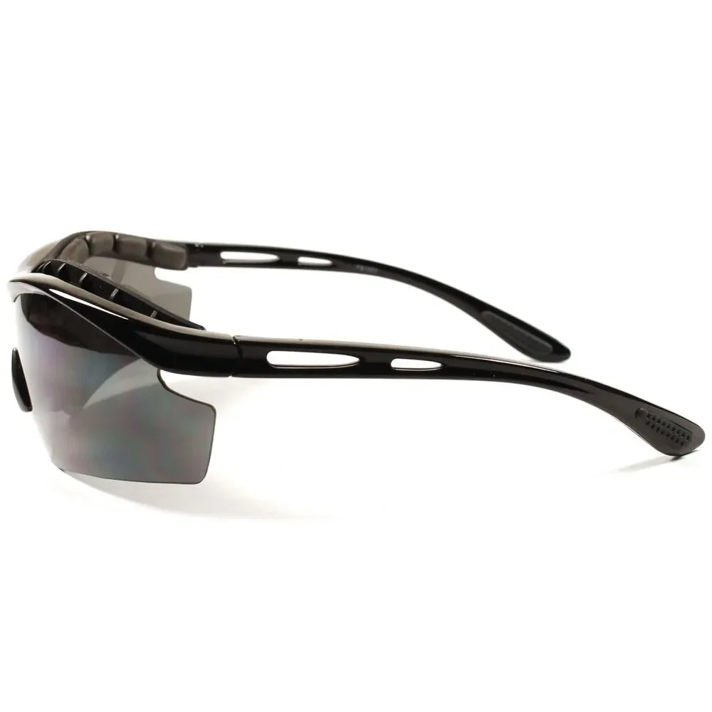 Outdoor Hunting Motorcycle Foam Padded Black Wrap Biker Sunglasses F9